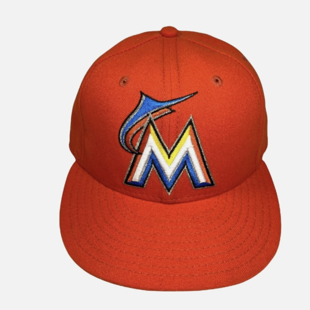 New Era Miami Marlins 59Fifty Big M Infield Fitted 7 ½